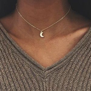 3 for $20 Dainty Gold Moon Necklace
